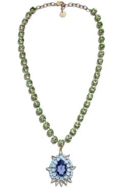 Collana verde e blu