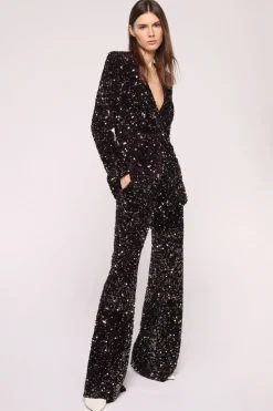 Completo in velluto e glitter