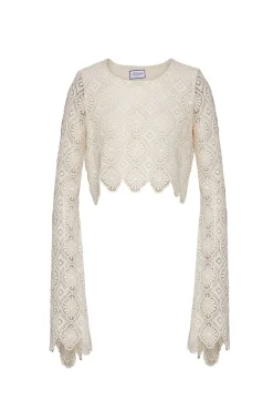 Completo top e pantalone in pizzo
