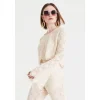 Crop-top macramè