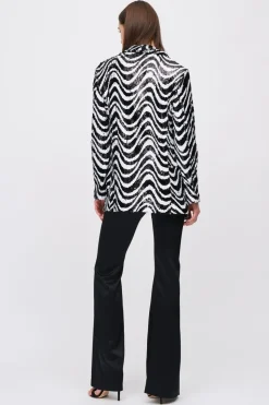 Giacca paillettes optical