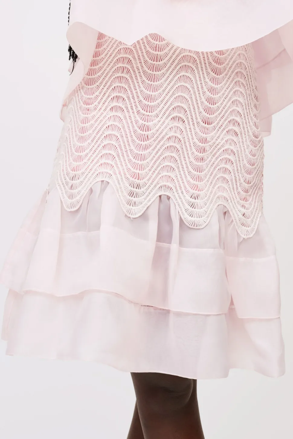 Gonna in organza rosa