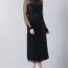 Gonna longuette in tulle