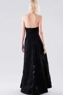 Jumpsuit bustier con gonna sovrapposta