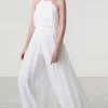 Jumpsuit con scollo americano