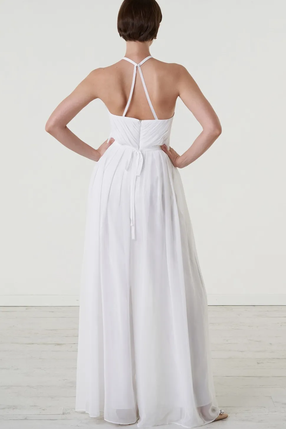Jumpsuit con scollo americano