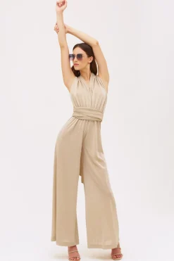 Jumpsuit lurex avorio