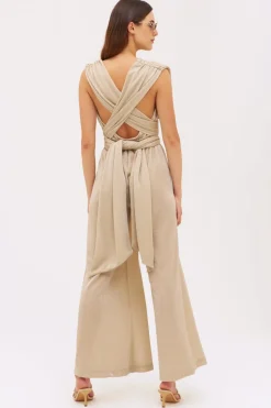 Jumpsuit lurex avorio