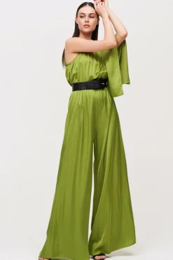 Jumpsuit monospalla pistacchio