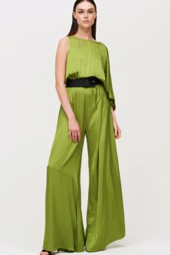 Jumpsuit monospalla pistacchio