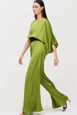 Jumpsuit monospalla pistacchio
