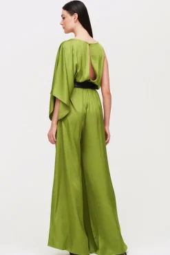 Jumpsuit monospalla pistacchio