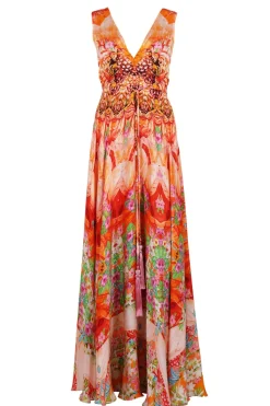 Long V dress