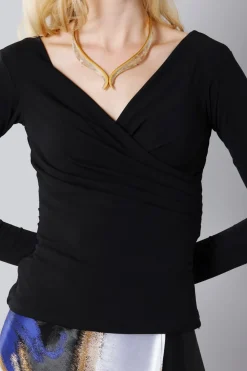 Maglia nera manica lunga