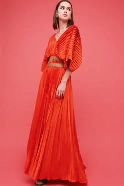 Maxi abito orange