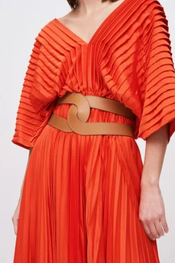 Maxi abito orange