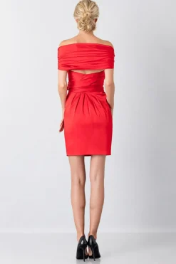 Mini abito in satin