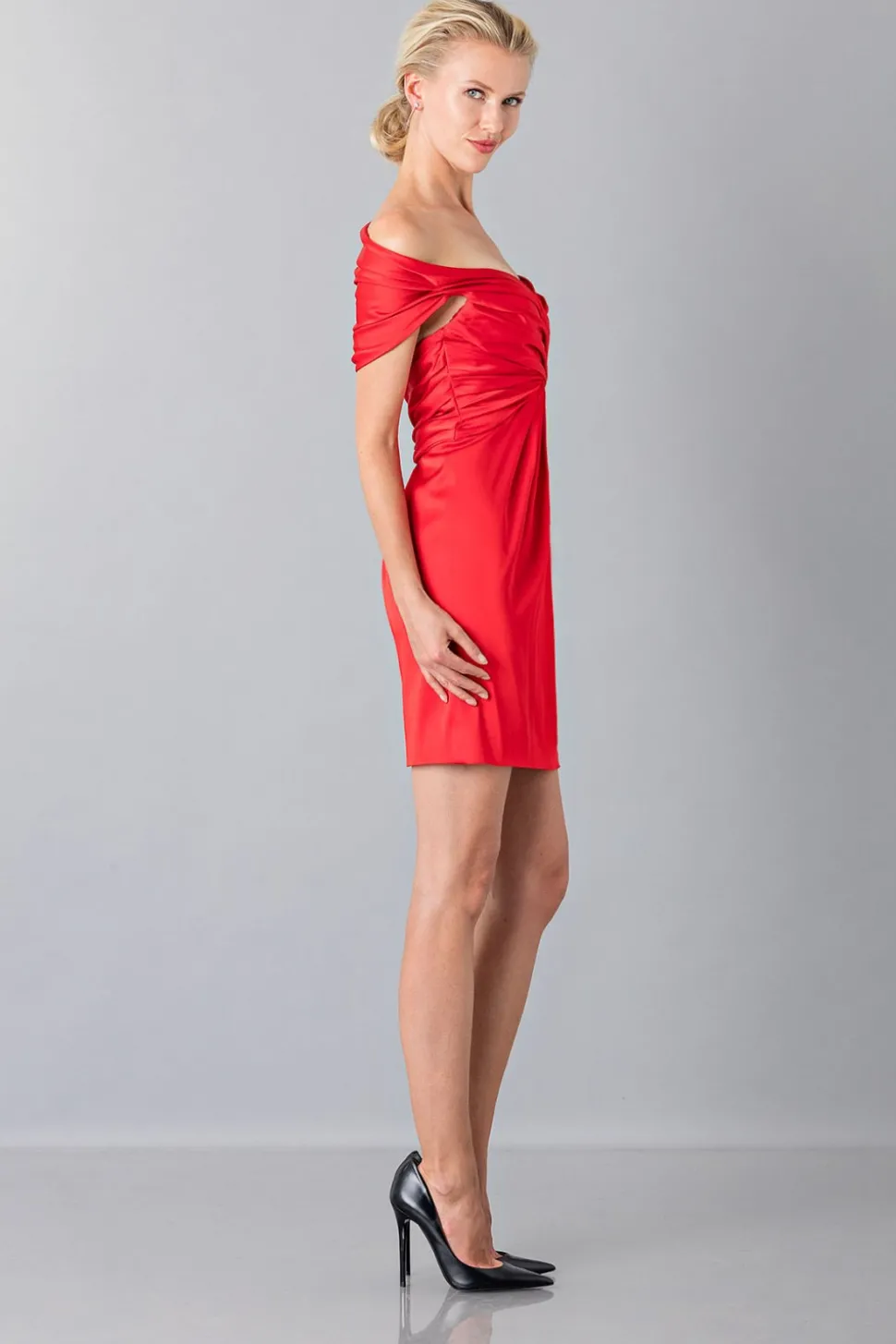 Mini abito in satin