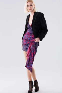 Mini dress con fantasia floreale