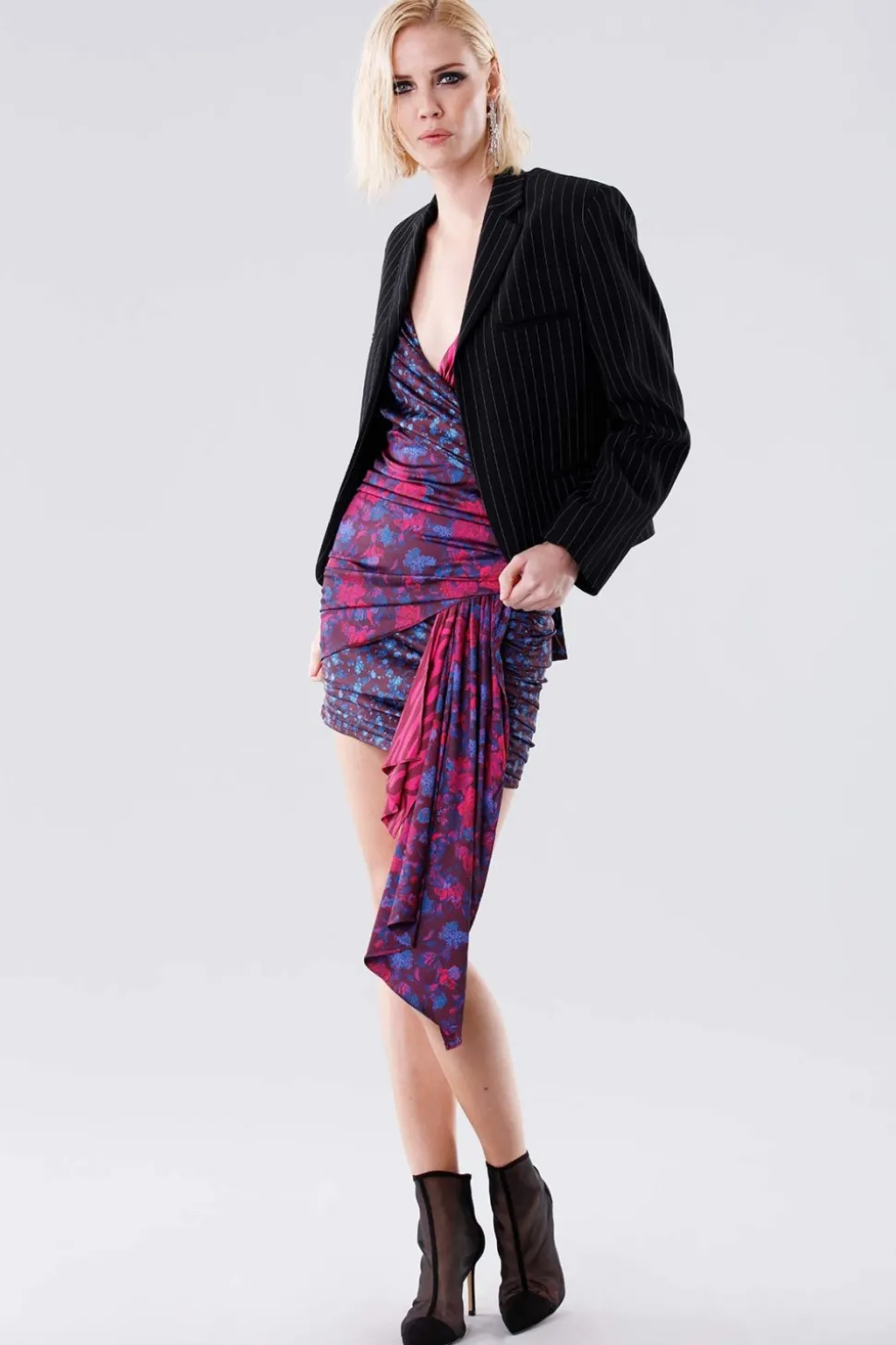 Mini dress con fantasia floreale