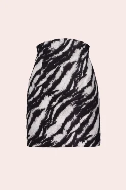 Minigonna in stampa zebra