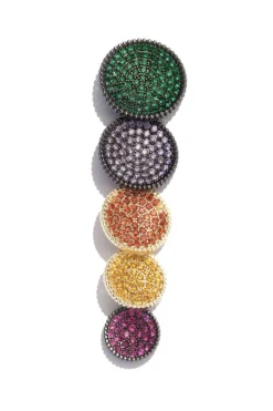 Orecchini cerchio multicolori