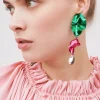 Orecchini Cindy verdi e fucsia