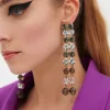 Orecchini in metallo e strass