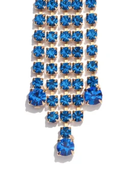 Orecchini pendenti blu