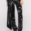 Pantaloni in paillettes blu