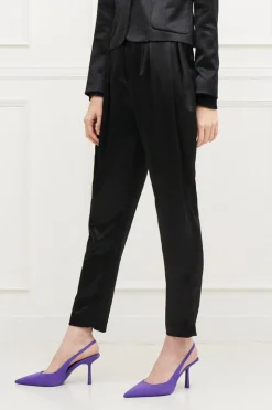 Pantaloni neri lucidi