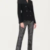 Pantaloni smoking leopardati