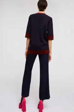 Pantaloni svasati blu