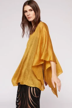 Poncho in lurex