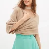 Stola beige con manica