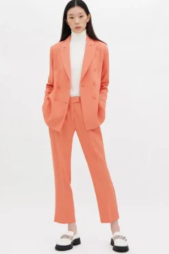 Tailleur pantalone salmone