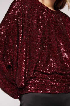 Top in paillettes