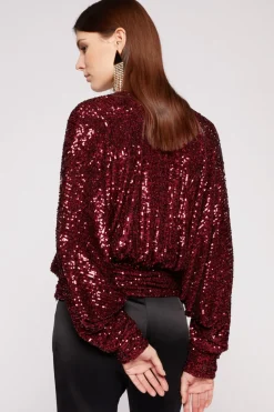 Top in paillettes