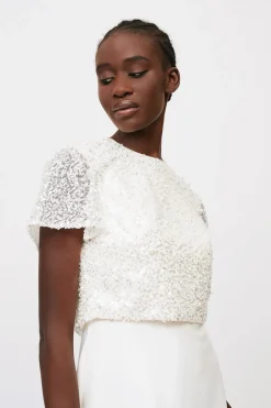 Top paillettes