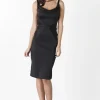 Tubino in stretch satin