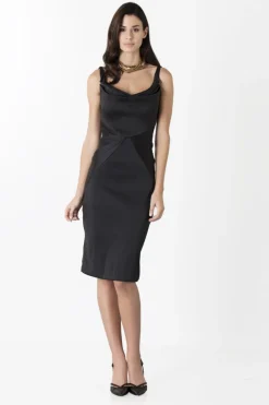 Tubino in stretch satin