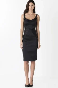 Tubino in stretch satin