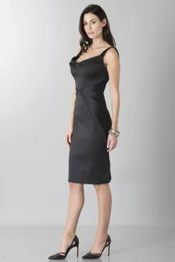 Tubino in stretch satin