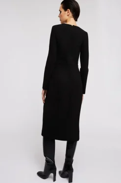 Tubino nero con spacco